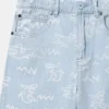 Shorts i denim med hajtryck Shorts i denim med hajtryck