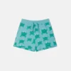 Shorts med dragsko och grodmönster