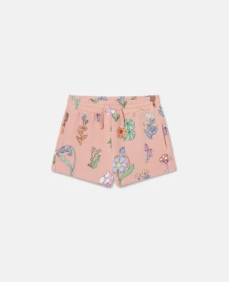 Shorts med dragsko och skogsprint