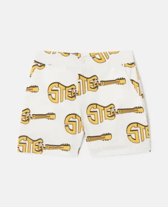 Shorts med gitarrmönster