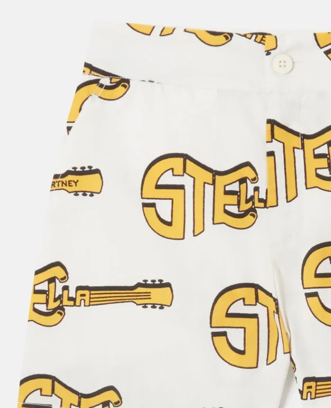 Shorts med gitarrmönster Shorts med gitarrmönster