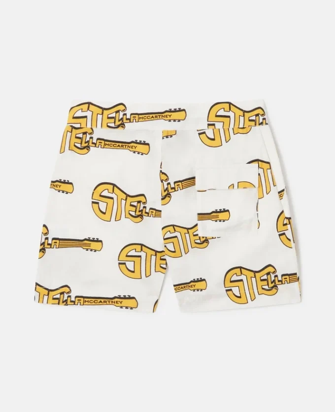 Shorts med gitarrmönster Shorts med gitarrmönster