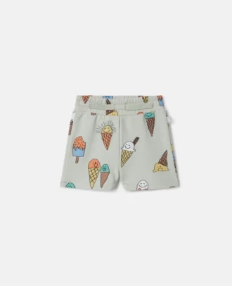 Shorts med glassmönster