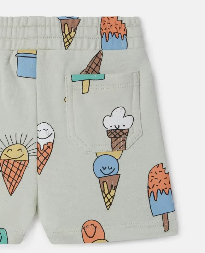Shorts med glassmönster Shorts med glassmönster