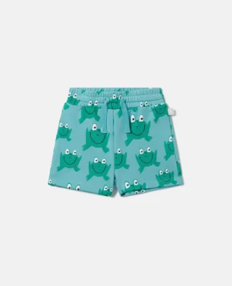 Shorts med grodmönster
