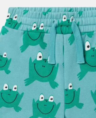 Shorts med grodmönster