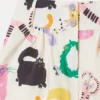 Shorts med kattmönster