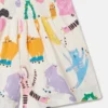 Shorts med kattmönster
