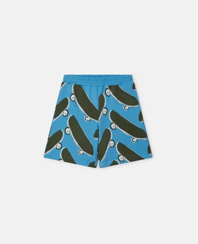 Shorts med skateboardtryck Shorts med skateboardtryck