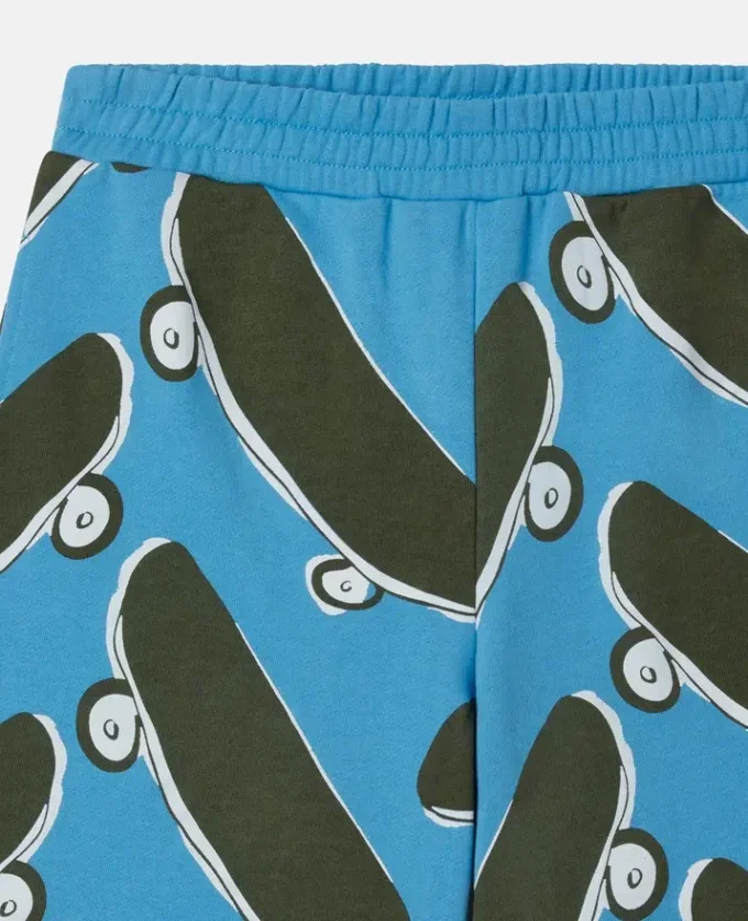 Shorts med skateboardtryck Shorts med skateboardtryck