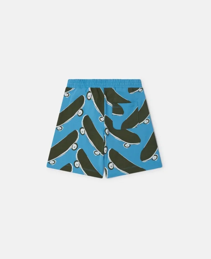 Shorts med skateboardtryck Shorts med skateboardtryck