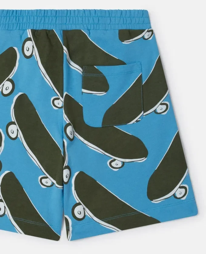 Shorts med skateboardtryck Shorts med skateboardtryck