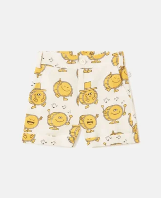 Shorts med trumtryck