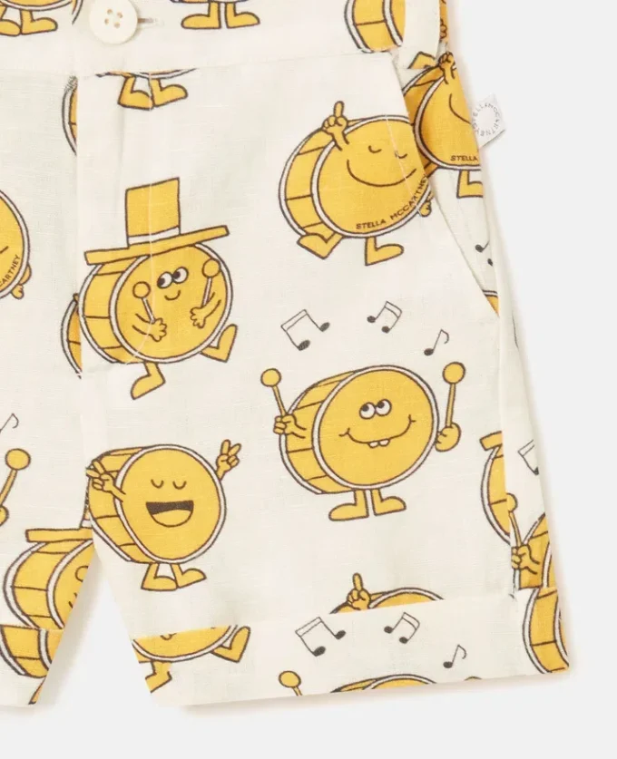 Shorts med trumtryck Shorts med trumtryck