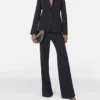 Slim fit-boyfriendblazer i ullflanell Slim fit-boyfriendblazer i ullflanell