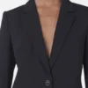 Slim fit-boyfriendblazer i ullflanell Slim fit-boyfriendblazer i ullflanell