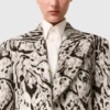 Slim-Fit dubbelknäppt Cloud Leopard-kavaj Slim-Fit dubbelknäppt Cloud Leopard-kavaj