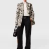 Slim-Fit dubbelknäppt Cloud Leopard-kavaj Slim-Fit dubbelknäppt Cloud Leopard-kavaj