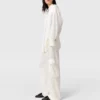 Slouchy cargobyxor med satinpaneler Slouchy cargobyxor med satinpaneler