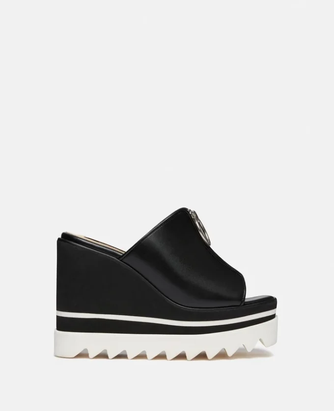 Sneak-Elyse Zip Slide-sandaler med kilklack Sneak-Elyse Zip Slide-sandaler med kilklack