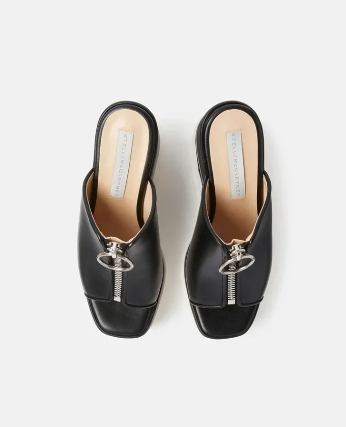 Sneak-Elyse Zip Slide-sandaler med kilklack Sneak-Elyse Zip Slide-sandaler med kilklack