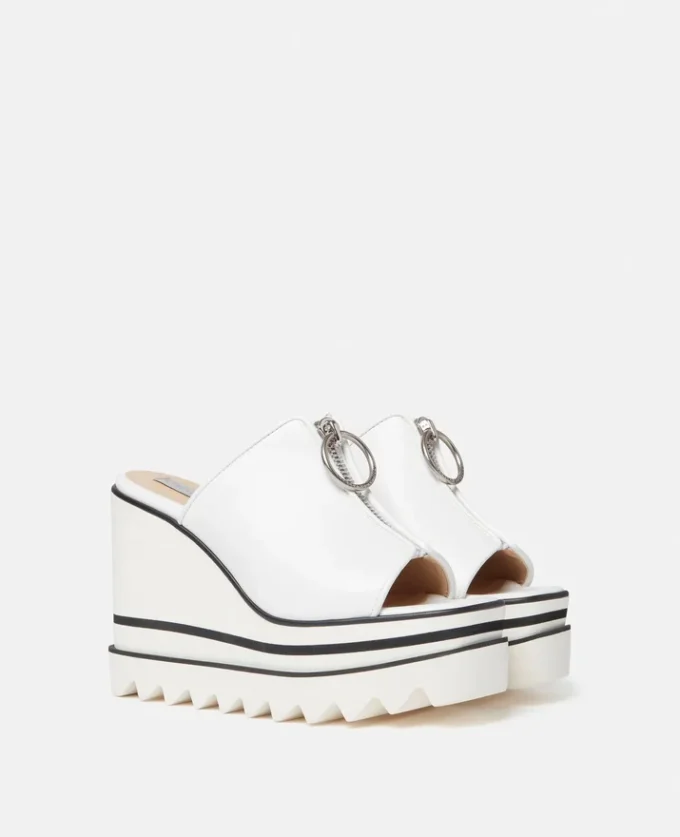 Sneak-Elyse Zip Slide-sandaler med kilklack Sneak-Elyse Zip Slide-sandaler med kilklack