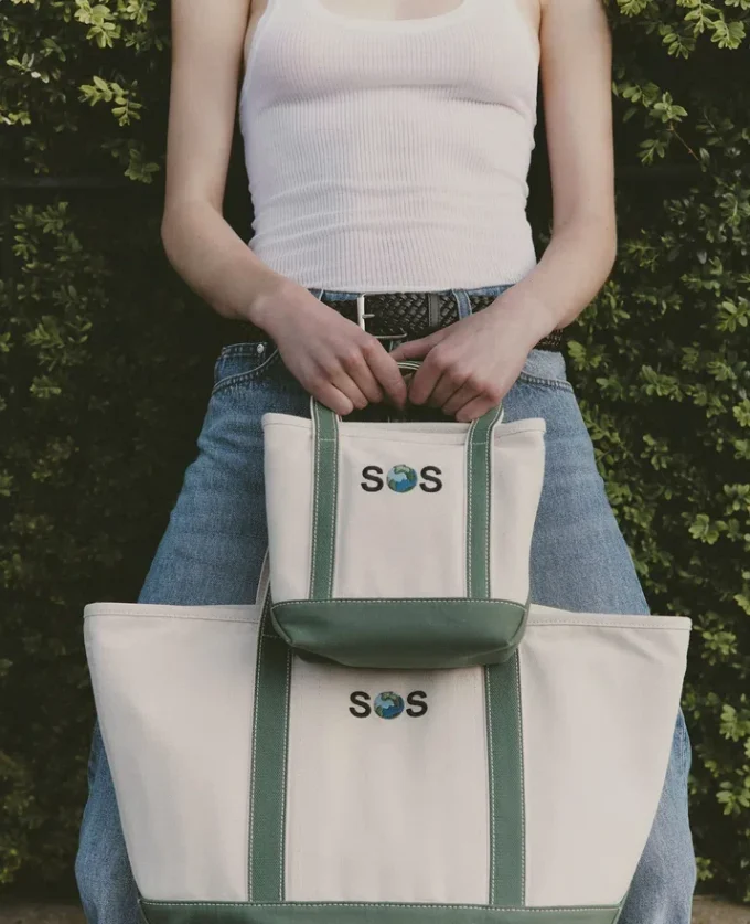 SOS broderad liten totebag SOS broderad liten totebag