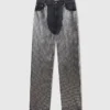 Spegelprydda jeans Spegelprydda jeans