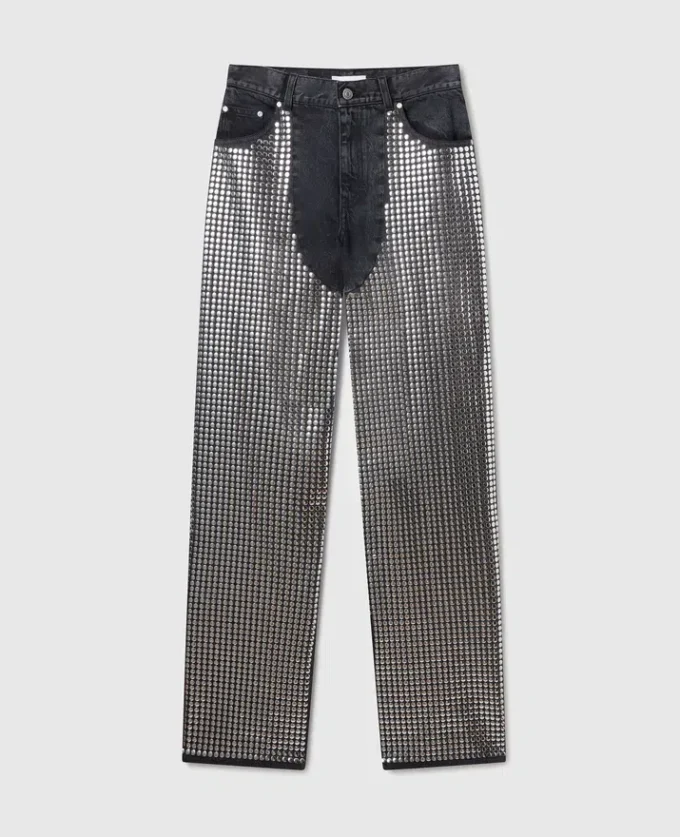 Spegelprydda jeans Spegelprydda jeans