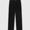 Spetsiga högmidjade jeans med raka ben Spetsiga högmidjade jeans med raka ben