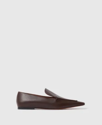 Spetsiga slip-on-loafers