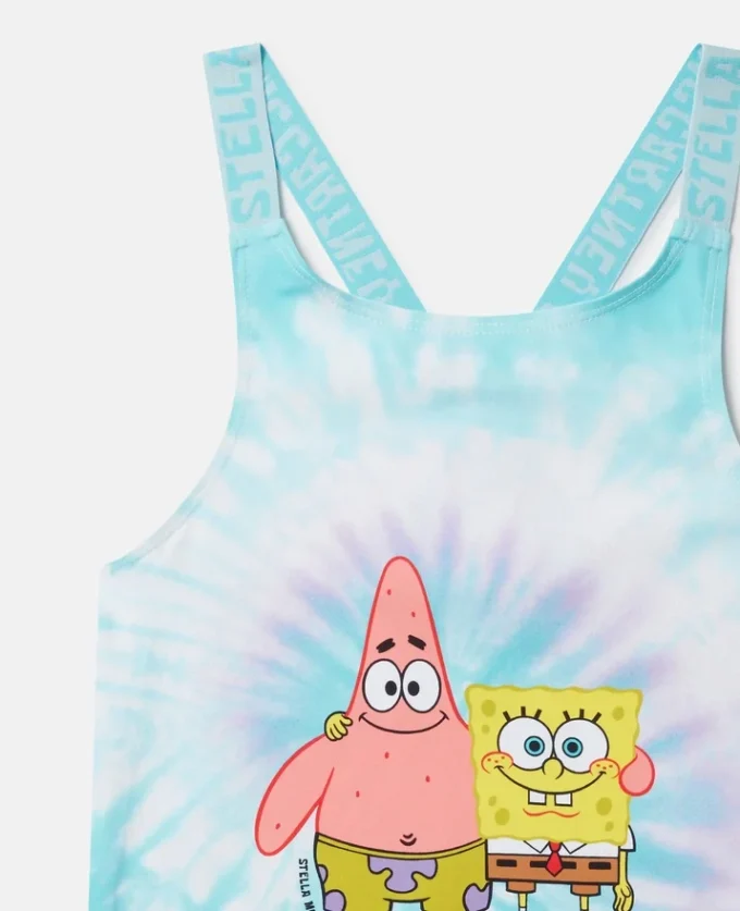 SpongeBob-baddräkt med tie-dye-mönster SpongeBob-baddräkt med tie-dye-mönster