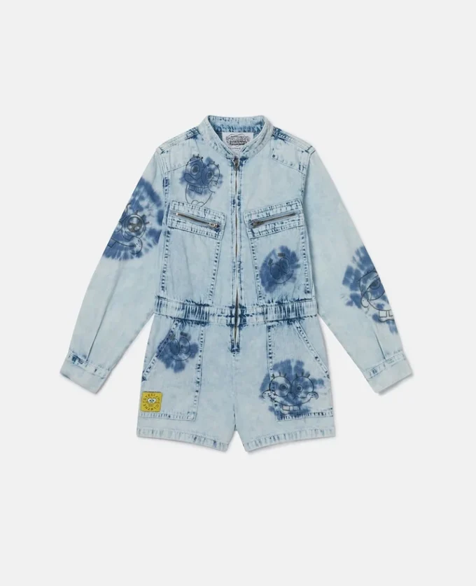 SpongeBob grafisk denimklänning SpongeBob grafisk denimklänning