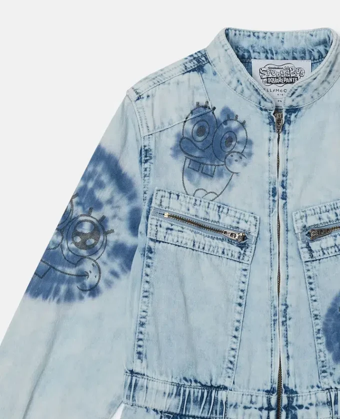 SpongeBob grafisk denimklänning SpongeBob grafisk denimklänning
