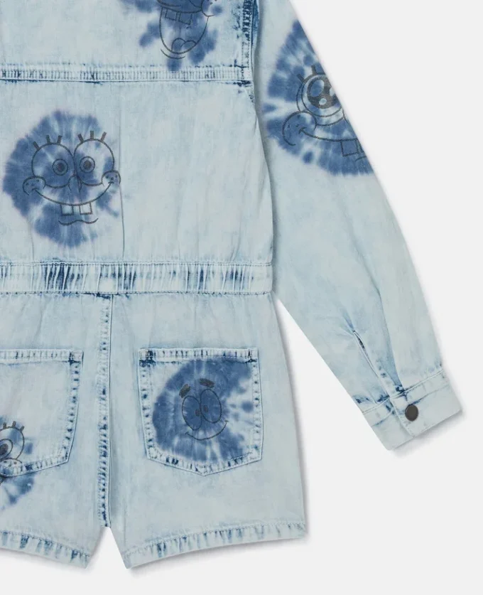 SpongeBob grafisk denimklänning SpongeBob grafisk denimklänning