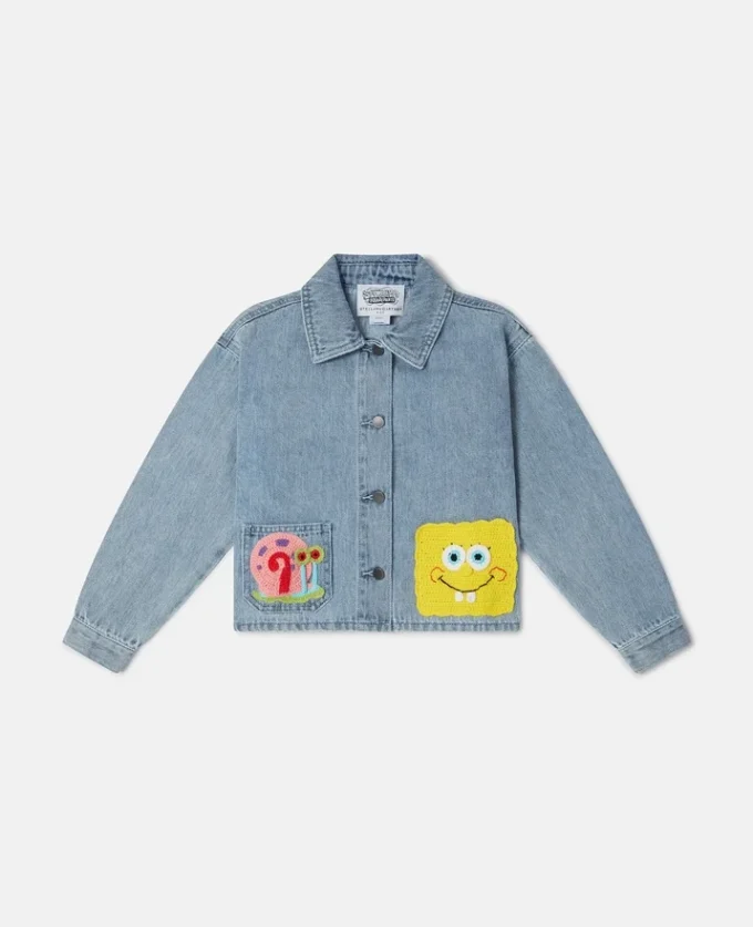 SpongeBob grafisk jeansjacka SpongeBob grafisk jeansjacka
