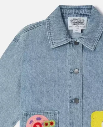 SpongeBob grafisk jeansjacka