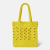 SpongeBob Graphic Crochet Tote Bag