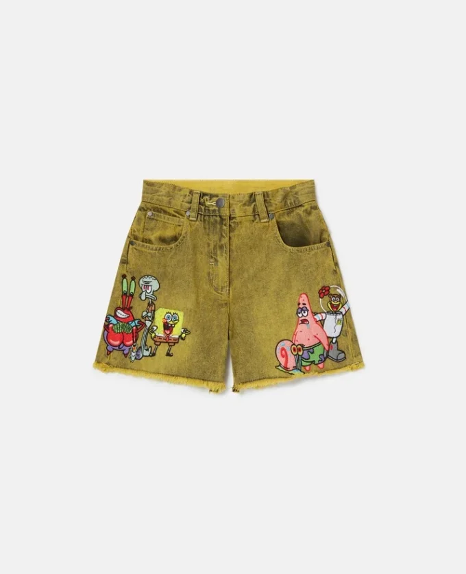 SpongeBob-shorts i denim med tryck SpongeBob-shorts i denim med tryck