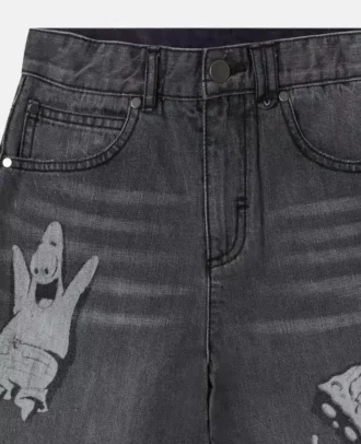 SpongeBob-shorts i denim med tryck