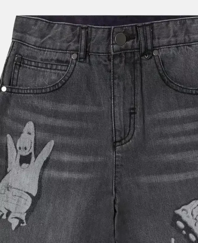 SpongeBob-shorts i denim med tryck SpongeBob-shorts i denim med tryck