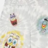 SpongeBob-shorts med grafiskt tie-dye-tryck