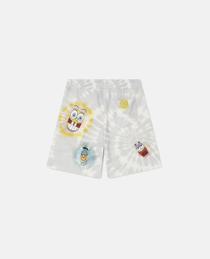 SpongeBob-shorts med grafiskt tie-dye-tryck