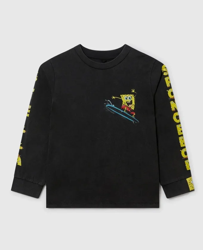 SpongeBob-T-shirt med långa ärmar och tryck SpongeBob-T-shirt med långa ärmar och tryck