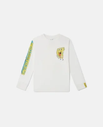 SpongeBob-T-shirt med långa ärmar och tryck