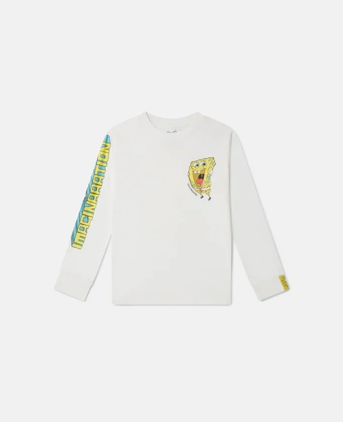 SpongeBob-T-shirt med långa ärmar och tryck SpongeBob-T-shirt med långa ärmar och tryck