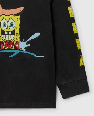 SpongeBob-T-shirt med långa ärmar och tryck