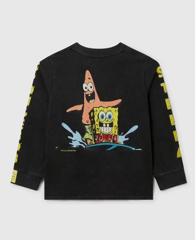 SpongeBob-T-shirt med långa ärmar och tryck SpongeBob-T-shirt med långa ärmar och tryck