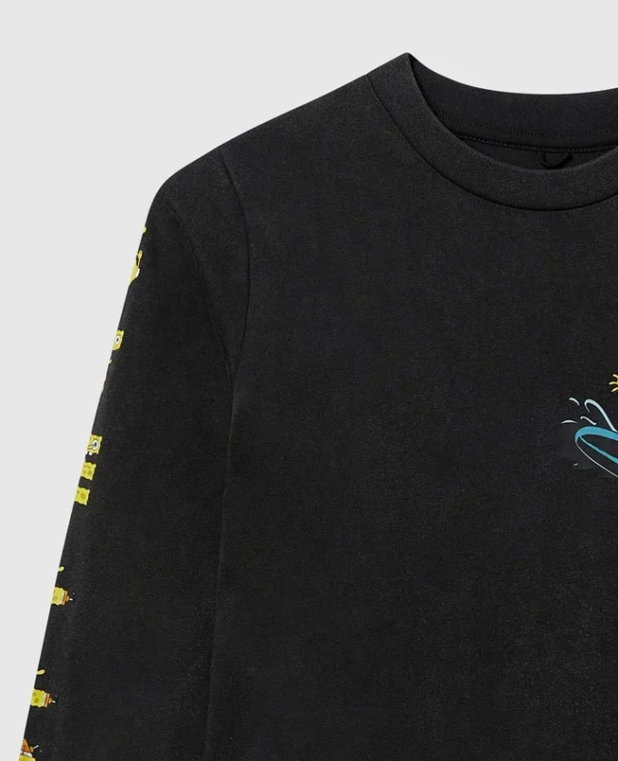 SpongeBob-T-shirt med långa ärmar och tryck SpongeBob-T-shirt med långa ärmar och tryck