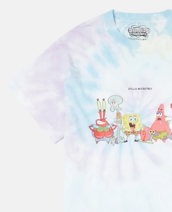 SpongeBob-T-shirt med tie-dye-tryck SpongeBob-T-shirt med tie-dye-tryck